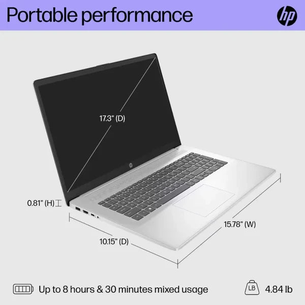 Hp Laptop 17 with Intel Core 17-1355U | 17,3 Inch